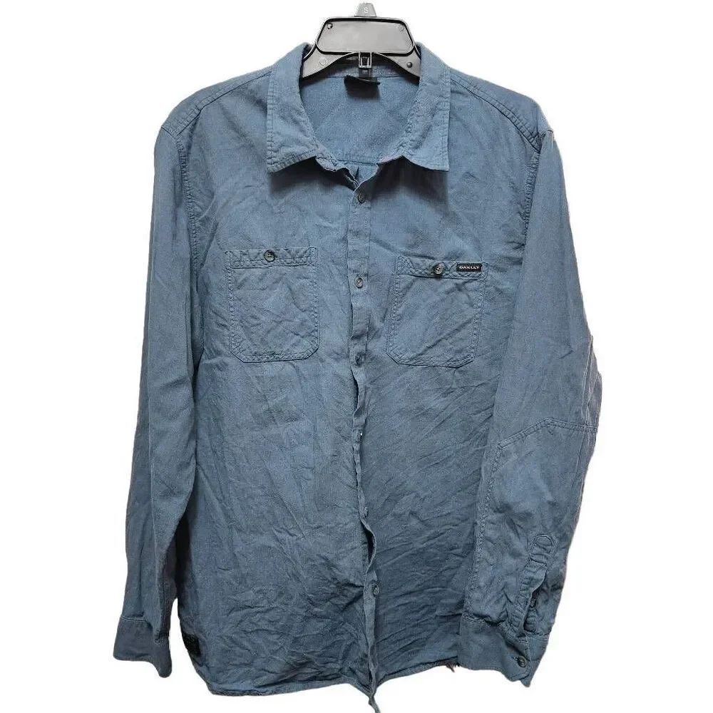 Oakley long-sleeved button down shirt for men